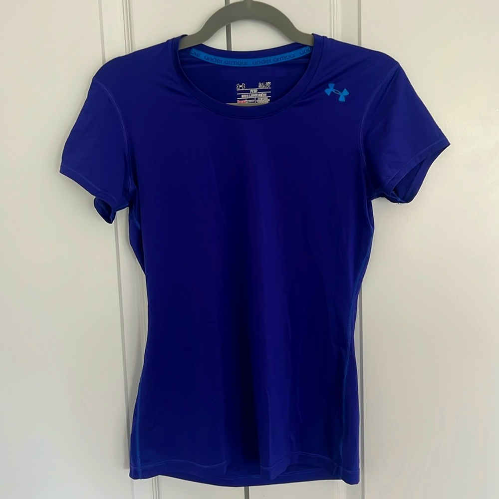Blue Fitted Under Armour Shirt